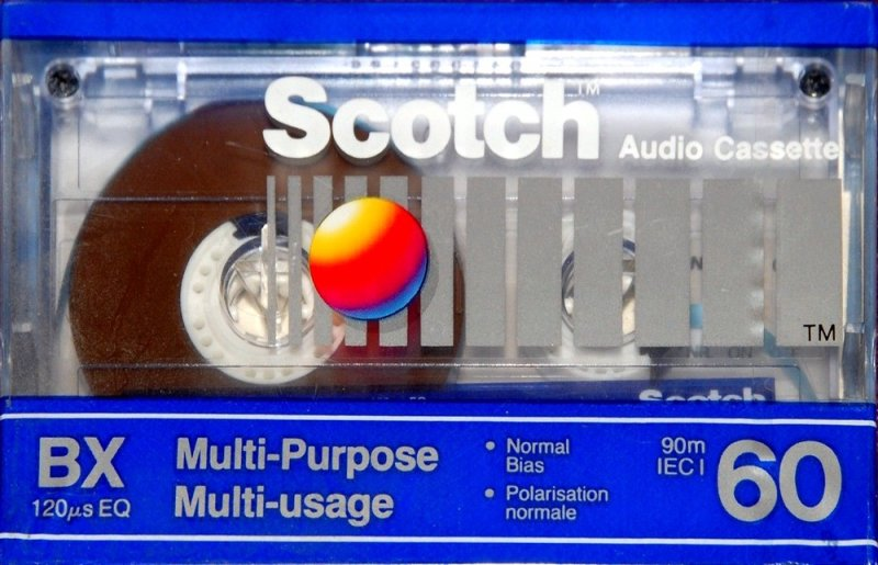 Compact Cassette Scotch BX 60 Type I Normal 1990 North America