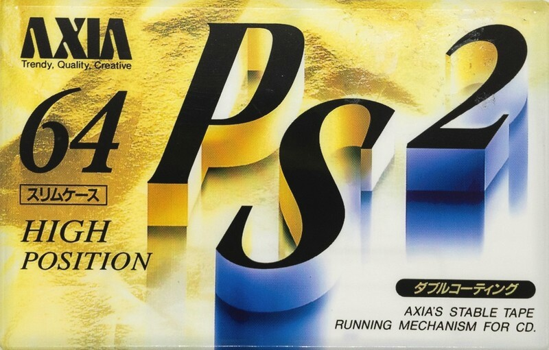 Compact Cassette AXIA PS-II / PS-2 64 "PS2F 64" Type II Chrome 1993 Japan