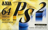 Compact Cassette AXIA PS-II / PS-2 64 "PS2F 64" Type II Chrome 1993 Japan