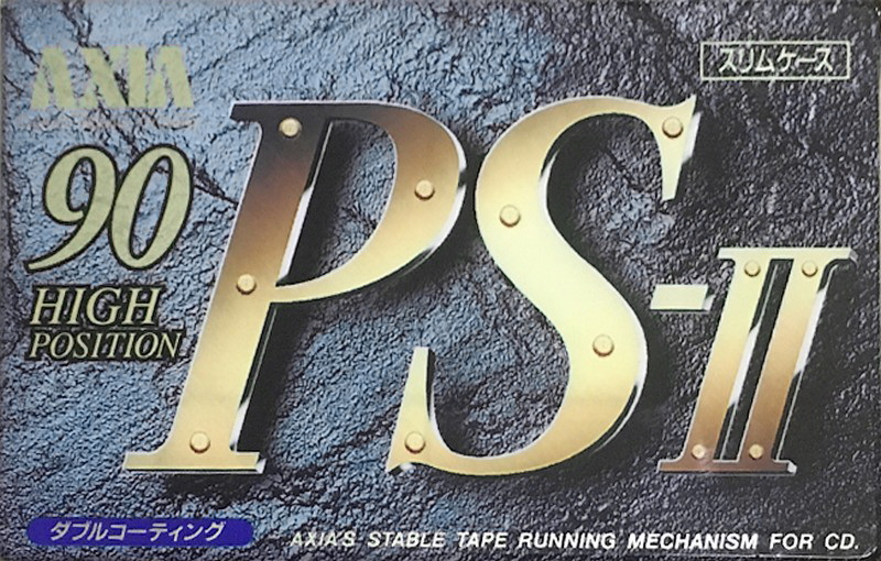 Compact Cassette AXIA PS-II / PS-2 90 "PS2 C 90" Type II Chrome 1992 Japan