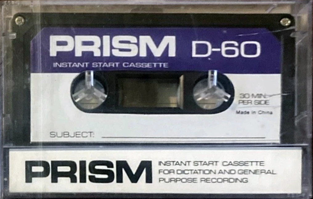 Compact Cassette Prism D 90 Type I Normal 1987 USA