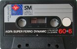 Compact Cassette AGFA Super Ferro Dynamic 60+6 Type I Normal 1977 Europe