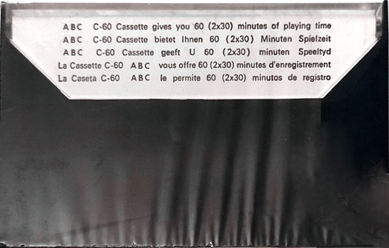 Compact Cassette ABC 60 Type I Normal Europe