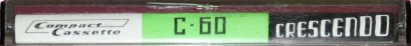 Compact Cassette Crescendo 60 Type I Normal 1974 Hong Kong