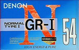 Compact Cassette Denon GR-I 54 "GR-1 54U" Type I Normal 1994 Japan