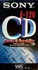 VHS, Video Home System Sony CD 120 "E-120CDD" Type I Normal Europe