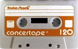 Compact Cassette Radio Shack Concertape 120 Type I Normal USA