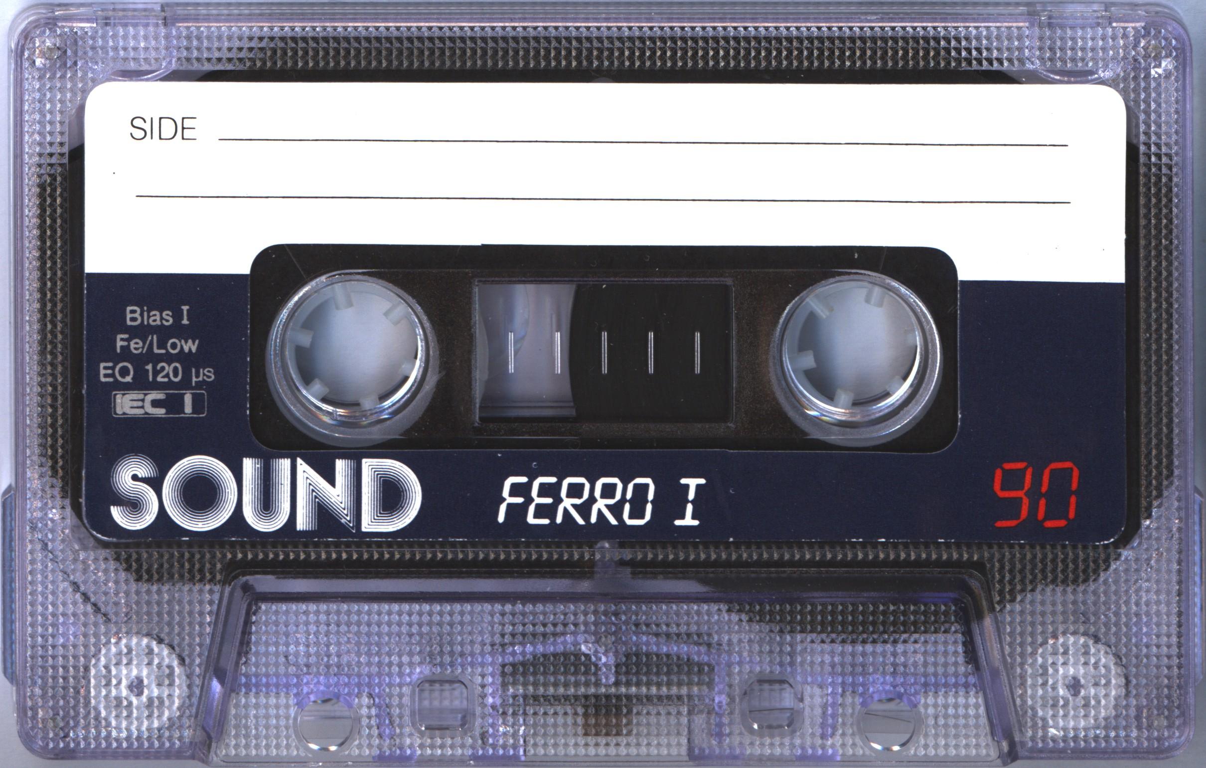 Compact Cassette Sound Ferro I 90 Type I Normal 1990 Europe