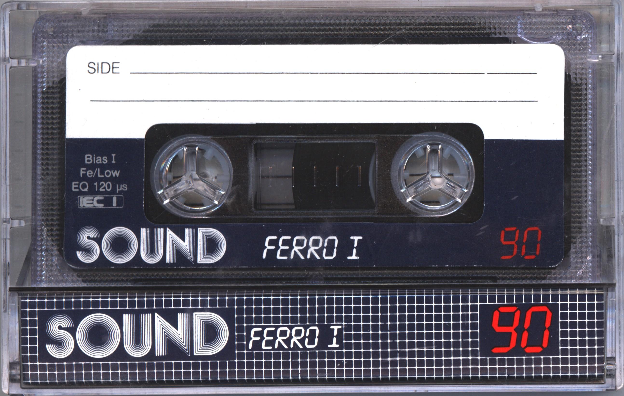 Compact Cassette Sound Ferro I 90 Type I Normal 1990 Europe