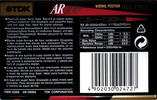 Compact Cassette TDK AR 100 "AR-100EA" Type I Normal 1995 Europe