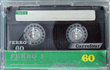 Compact Cassette Carrefour 60 Type I Normal 1990 France