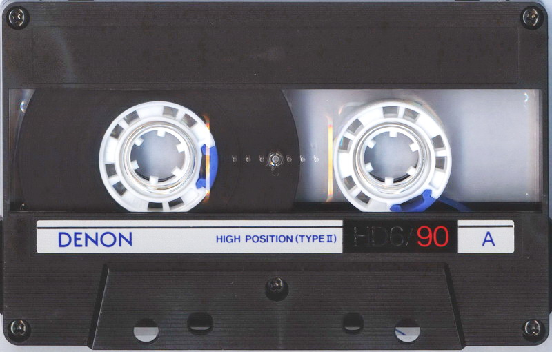 Compact Cassette Denon HD6 90 Type II Chrome 1987 Europe, USA