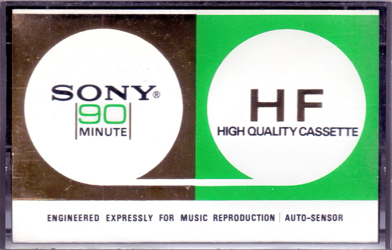 Compact Cassette Sony HF 90 Type I Normal 1972 USA