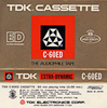 Compact Cassette TDK ED 60 "C-60ED" Type I Normal 1972 USA
