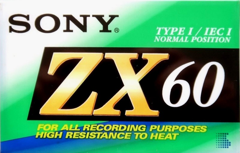 Compact Cassette Sony ZX 60 Type I Normal 1992 Europe