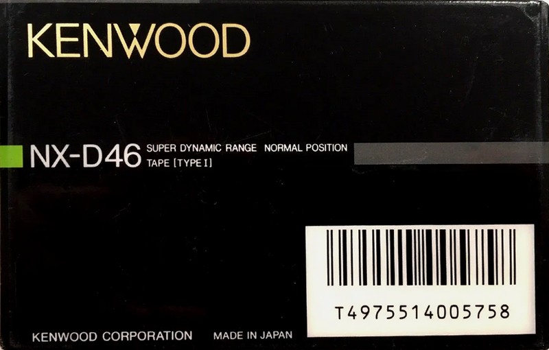 Compact Cassette Kenwood NX 46 Type I Normal 1989 Worldwide