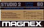 Compact Cassette Magnex Studio 2 60 Type II Chrome 1984 Europe