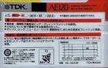 3 pack TDK AE 120 "AE-120X3K" Type I Normal 1989 Japan