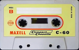 Compact Cassette Maxell 60 Type I Normal 1966 USA