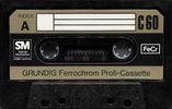 Compact Cassette Grundig Profi-Cassette 60 Type III Ferro Chrome 1974 Europe