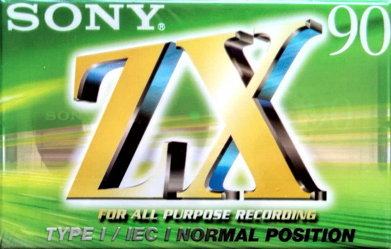 Compact Cassette Sony ZX 90 "C-90ZXA" Type I Normal 1999 Europe
