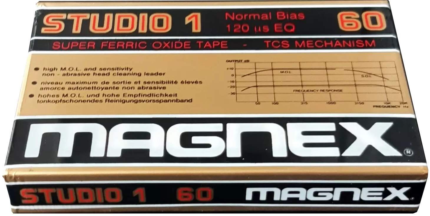 Compact Cassette Magnex Studio 1 60 Type I Normal 1985 Europe