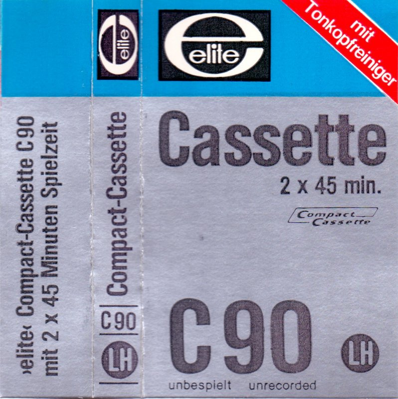 Compact Cassette Elite LH 90 Type I Normal 1976 Germany