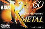 Compact Cassette AXIA K Metal 60 "KMB 60" Type IV Metal 1995 Japan
