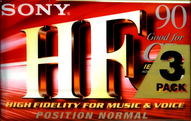 3 pack Sony HF 90 "3C-90HFC" Type I Normal 2002 Europe