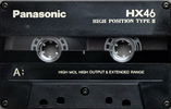 Compact Cassette Panasonic HX 46 "RT-HX46" Type II Chrome 1989 Japan