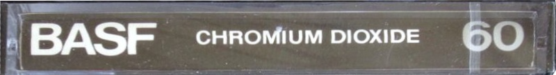 Compact Cassette BASF Chromium Dioxide 60 Type II Chrome 1976 USA