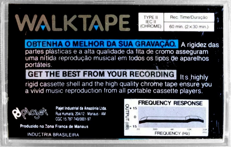 Compact Cassette Leader Walktape 60 Type II Chrome 1992 Latin America