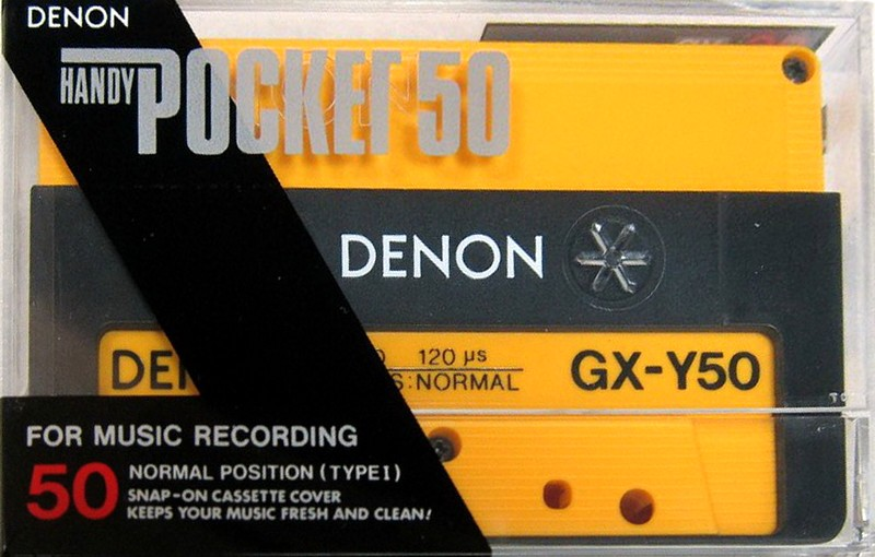 Compact Cassette Denon GX 50 "Handy Pocket GX-Y" Type I Normal 1985 Japan