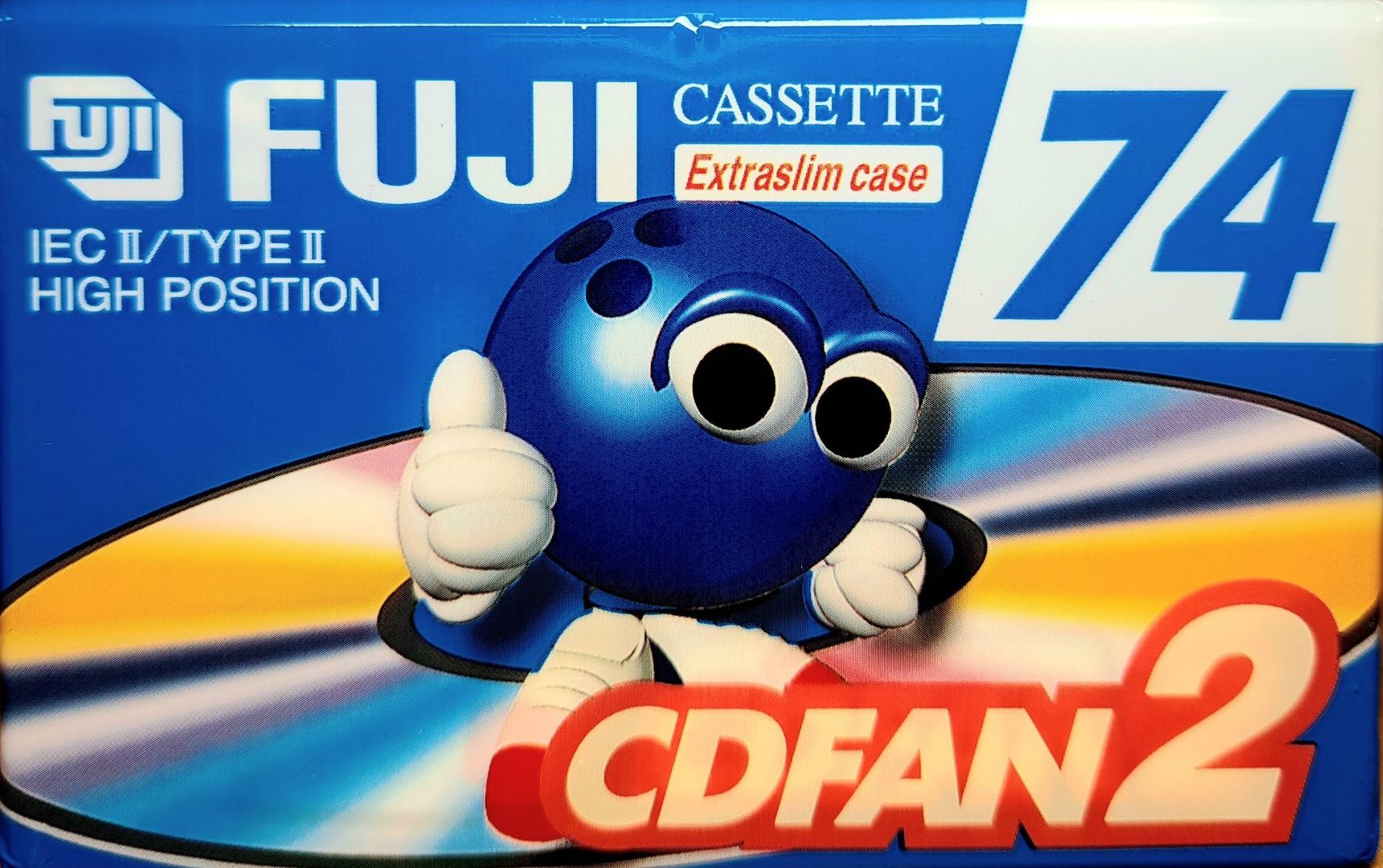 Compact Cassette Fuji CDFAN 74 "CDFAN2 74 A" Type II Chrome 1998 Russia
