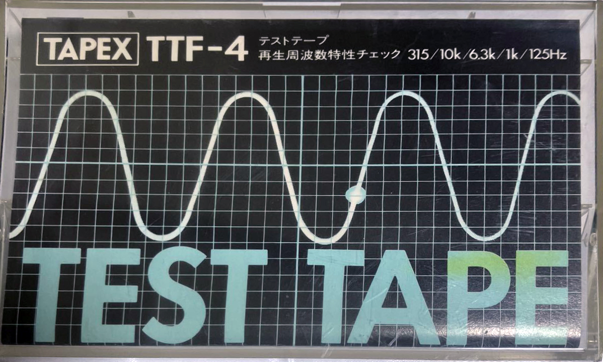Compact Cassette Tapex TT "TTF-4 Frequency" Test Cassette 1980 Japan