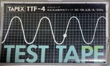 Compact Cassette Tapex TT "TTF-4 Frequency" Test Cassette 1980 Japan