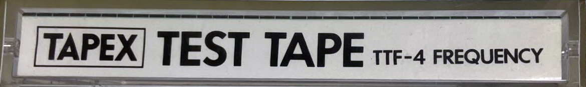 Compact Cassette Tapex TT "TTF-4 Frequency" Test Cassette 1980 Japan