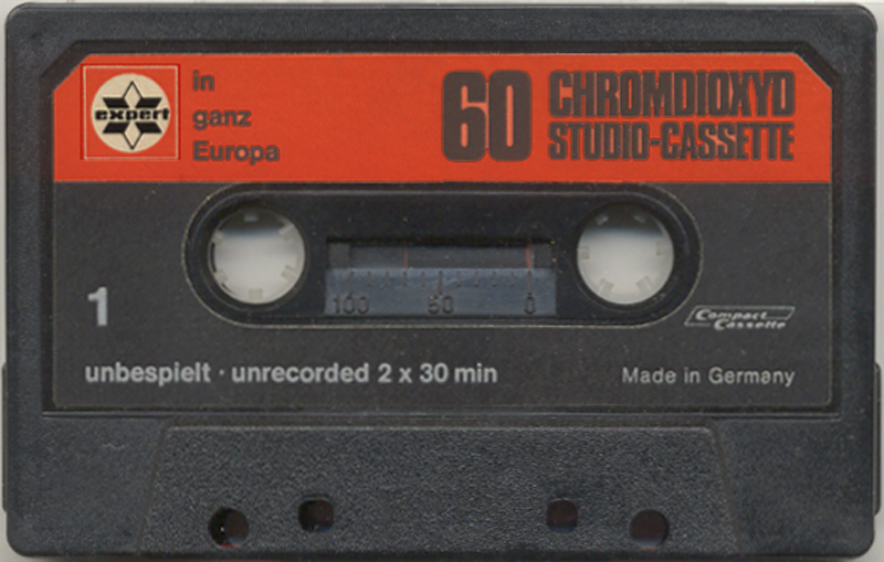 Compact Cassette Expert 60 Type II Chrome 1977 Germany
