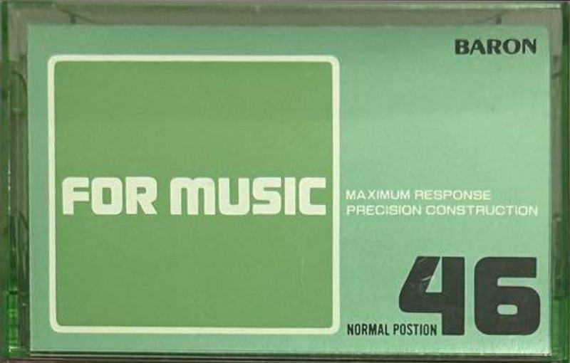 Compact Cassette Baron KH 46 "For Music" Type I Normal 1985 Japan