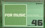 Compact Cassette Baron KH 46 "For Music" Type I Normal 1985 Japan