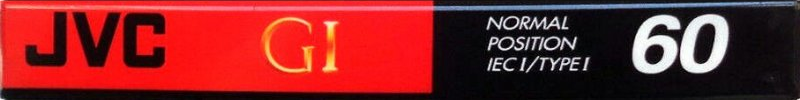 Compact Cassette JVC GI 60 "G1-60B" Type I Normal 1992 North America