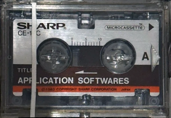 Microcassette Sharp 12 "PC-1251 CE-12C" Computer Cassette 1982 Europe