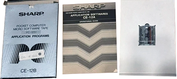 Microcassette Sharp 12 "PC-1251 CE-12C" Computer Cassette 1982 Europe