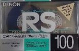 Compact Cassette Denon RS 100 "RS100W" Type I Normal 1991 Japan