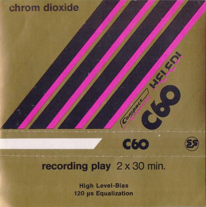 Compact Cassette Heledi 60 Type II Chrome Yugoslavia