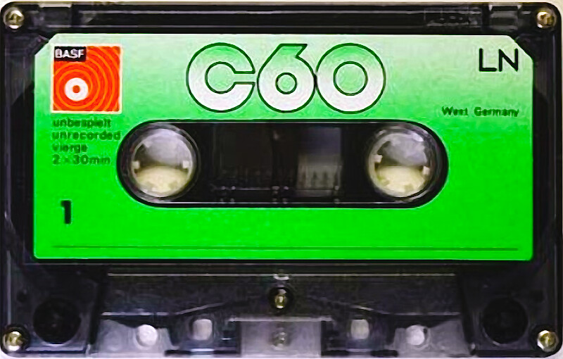 Compact Cassette BASF LN 60 Type I Normal 1975 Europe