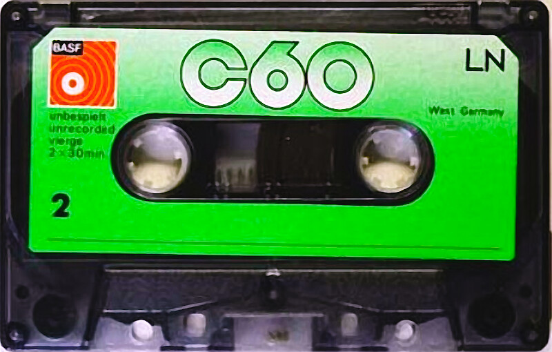 Compact Cassette BASF LN 60 Type I Normal 1975 Europe