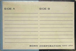 Compact Cassette Sony 30 "CSJ-31" Demonstration Tape 1968 Japan