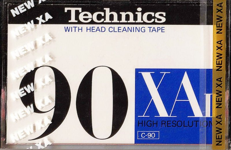Compact Cassette Technics XA 90 "RT-90XAII" Type II Chrome 1979 Japan
