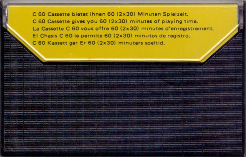 Compact Cassette Arcote 60 "HE" Type I Normal Europe